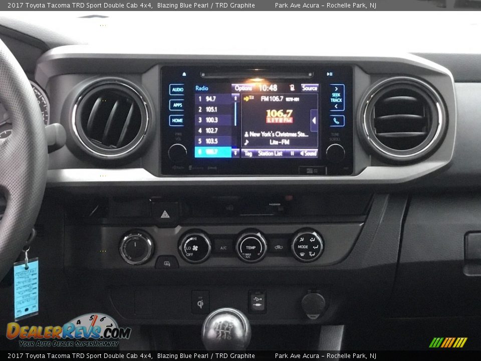 2017 Toyota Tacoma TRD Sport Double Cab 4x4 Blazing Blue Pearl / TRD Graphite Photo #15