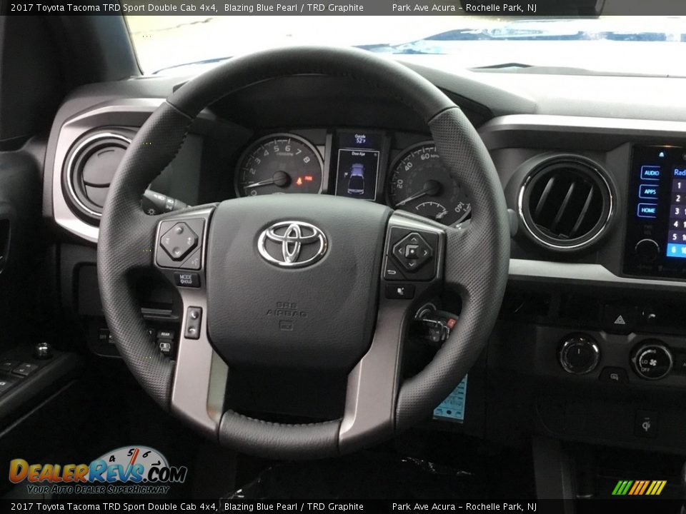 2017 Toyota Tacoma TRD Sport Double Cab 4x4 Blazing Blue Pearl / TRD Graphite Photo #17