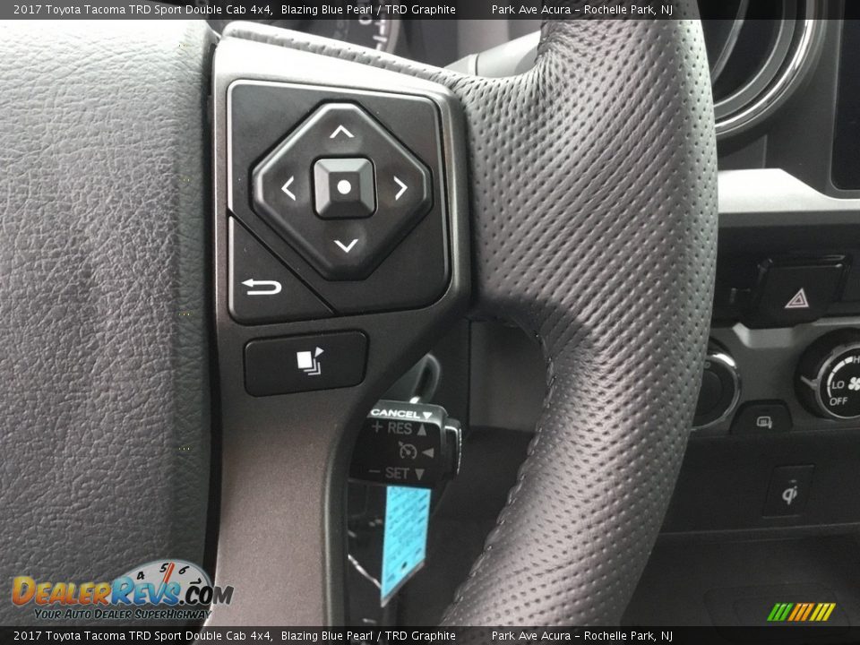 2017 Toyota Tacoma TRD Sport Double Cab 4x4 Blazing Blue Pearl / TRD Graphite Photo #19