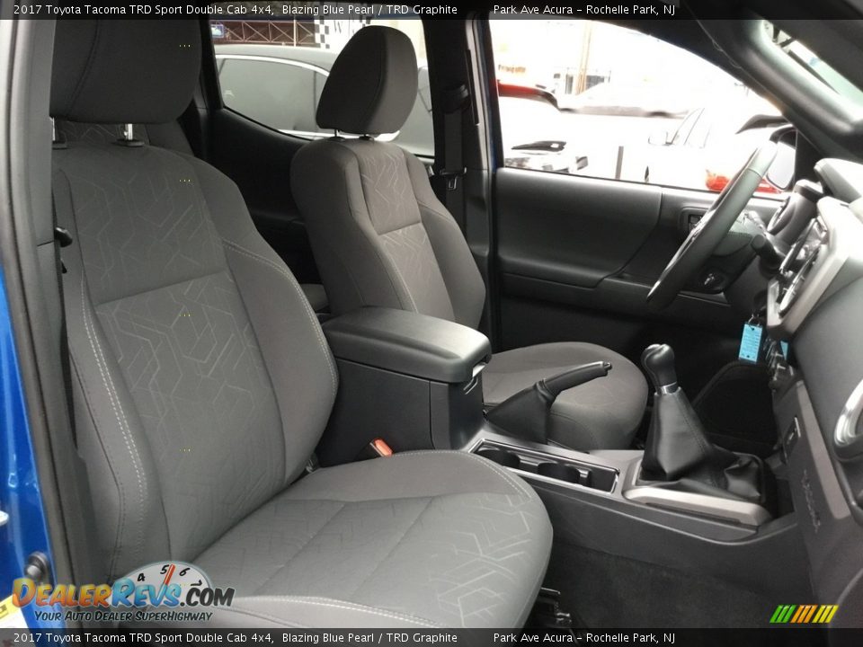2017 Toyota Tacoma TRD Sport Double Cab 4x4 Blazing Blue Pearl / TRD Graphite Photo #27