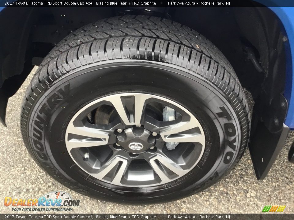 2017 Toyota Tacoma TRD Sport Double Cab 4x4 Blazing Blue Pearl / TRD Graphite Photo #29