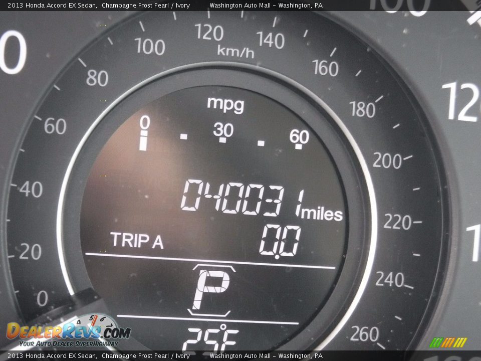 2013 Honda Accord EX Sedan Champagne Frost Pearl / Ivory Photo #25
