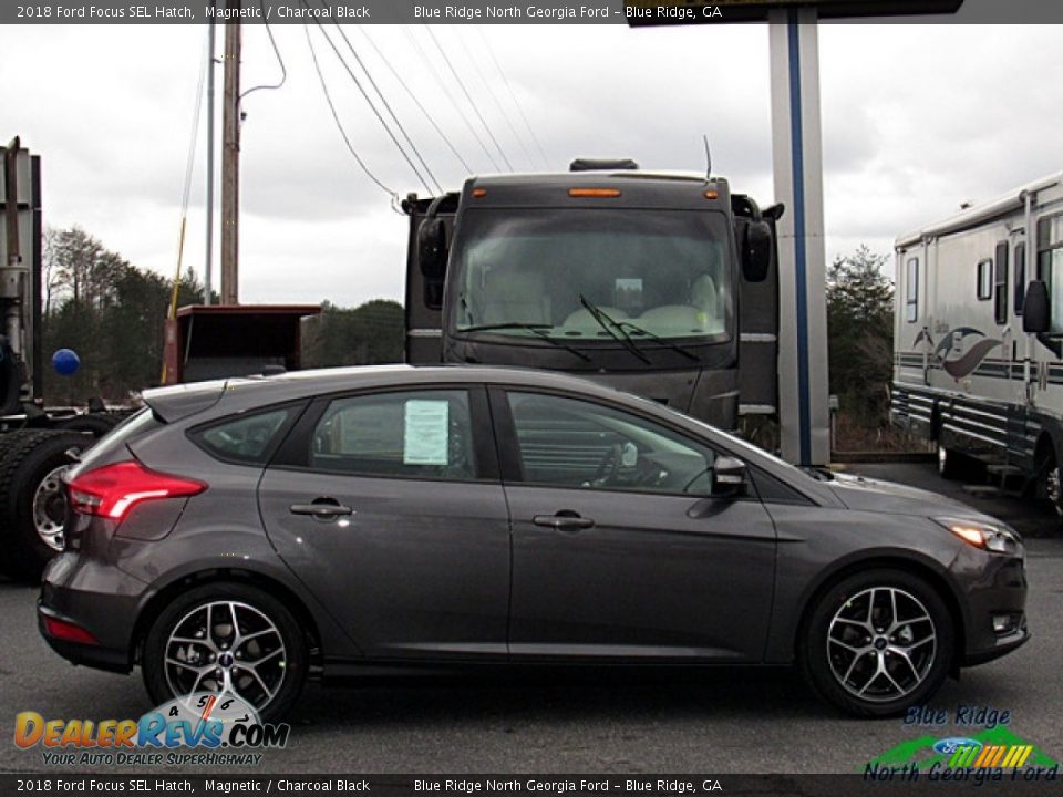 2018 Ford Focus SEL Hatch Magnetic / Charcoal Black Photo #6