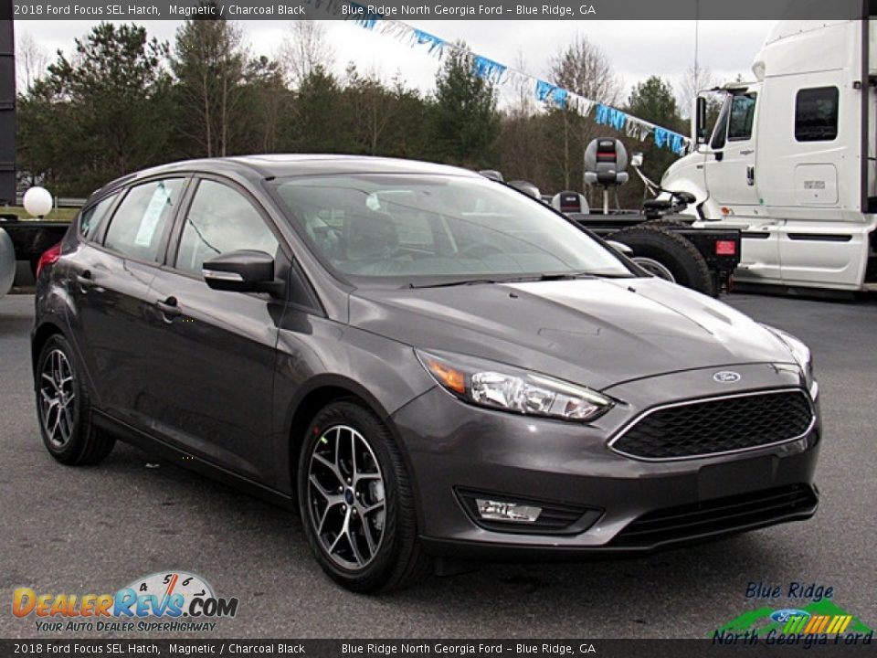 2018 Ford Focus SEL Hatch Magnetic / Charcoal Black Photo #7