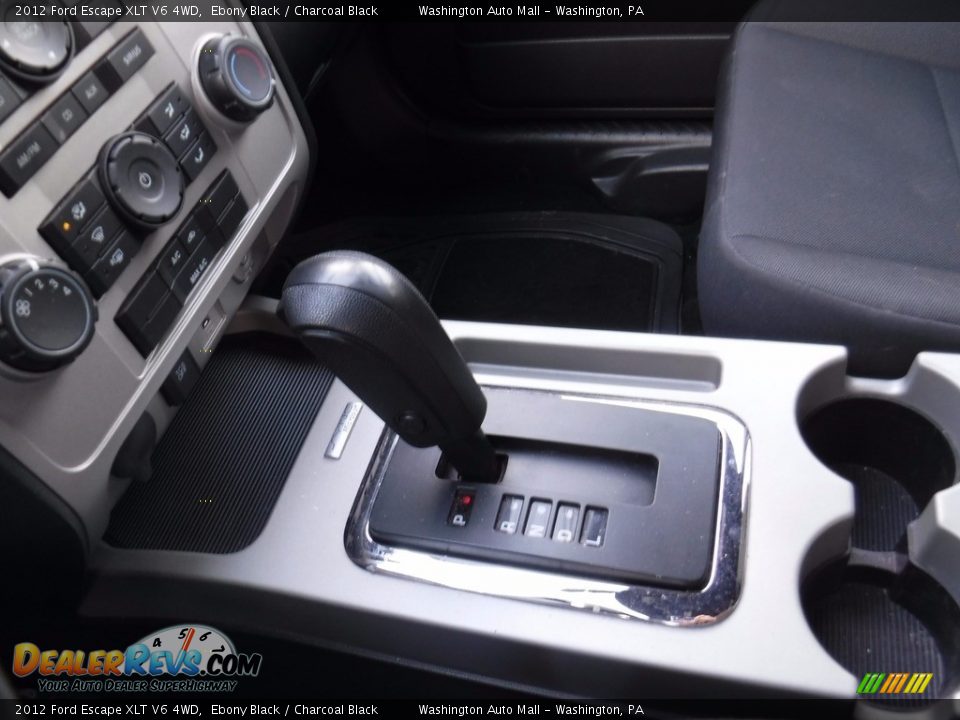 2012 Ford Escape XLT V6 4WD Ebony Black / Charcoal Black Photo #17