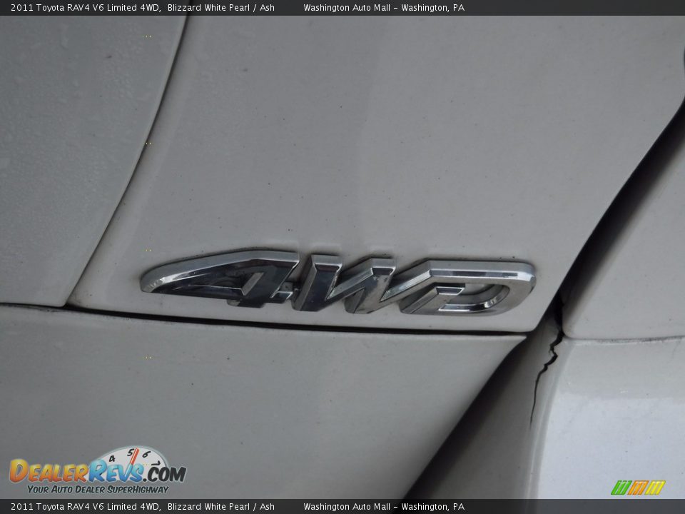 2011 Toyota RAV4 V6 Limited 4WD Blizzard White Pearl / Ash Photo #12