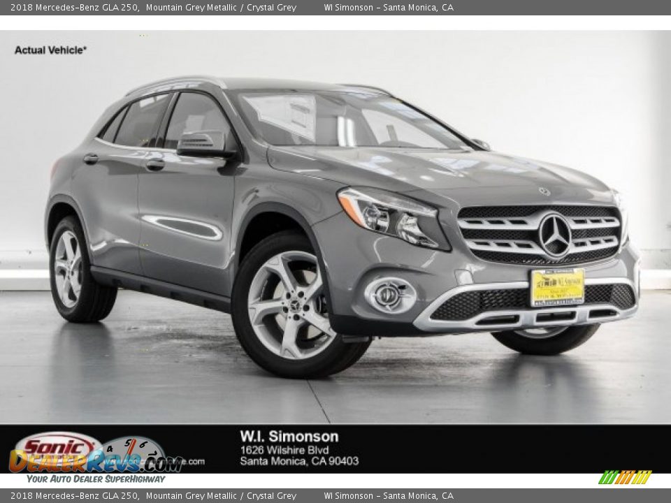 2018 Mercedes-Benz GLA 250 Mountain Grey Metallic / Crystal Grey Photo #1