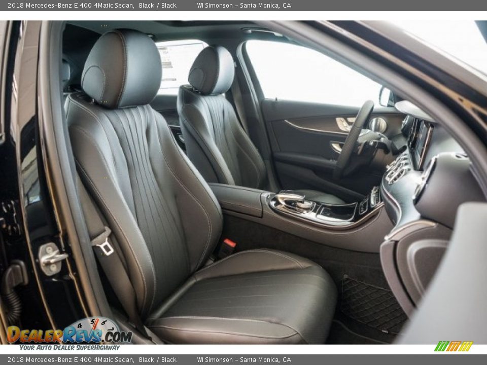 Black Interior - 2018 Mercedes-Benz E 400 4Matic Sedan Photo #3