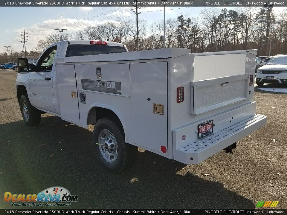 2018 Chevrolet Silverado 2500HD Work Truck Regular Cab 4x4 Chassis Summit White / Dark Ash/Jet Black Photo #4