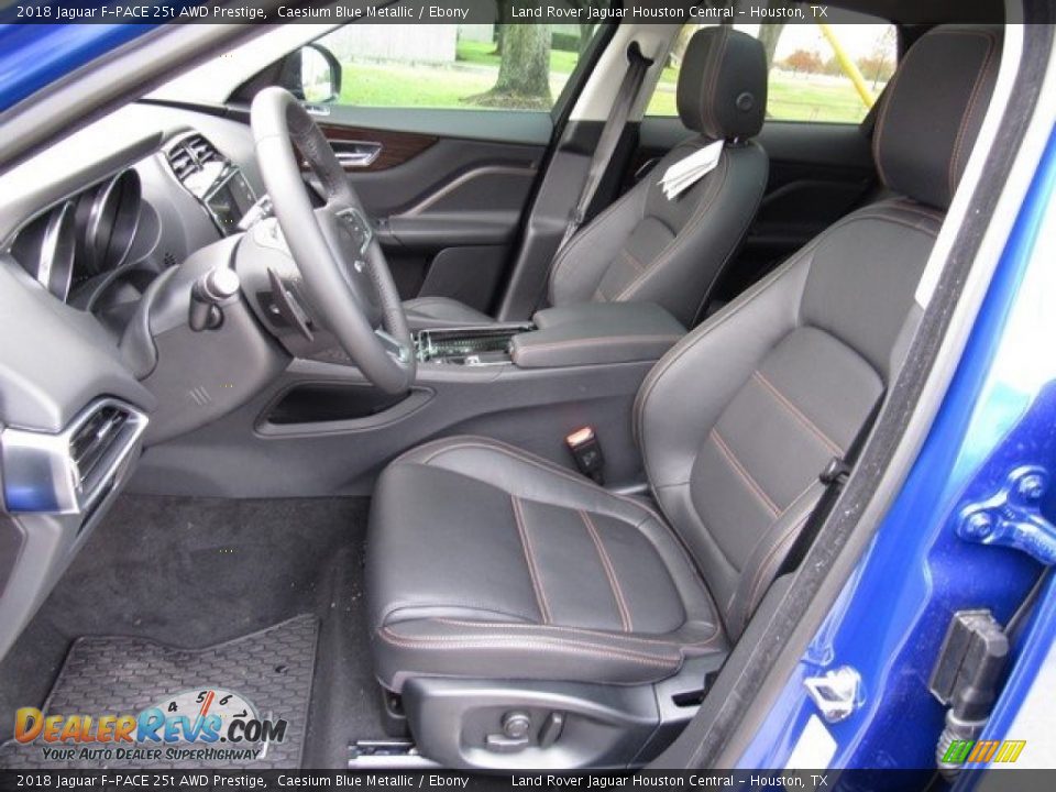 Ebony Interior - 2018 Jaguar F-PACE 25t AWD Prestige Photo #3