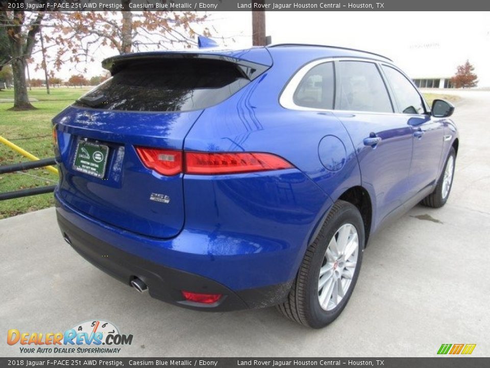 2018 Jaguar F-PACE 25t AWD Prestige Caesium Blue Metallic / Ebony Photo #7