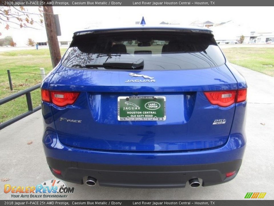 2018 Jaguar F-PACE 25t AWD Prestige Caesium Blue Metallic / Ebony Photo #8