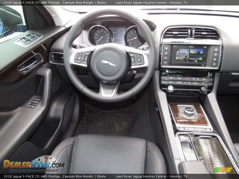 2018 Jaguar F-PACE 25t AWD Prestige Caesium Blue Metallic / Ebony Photo #13