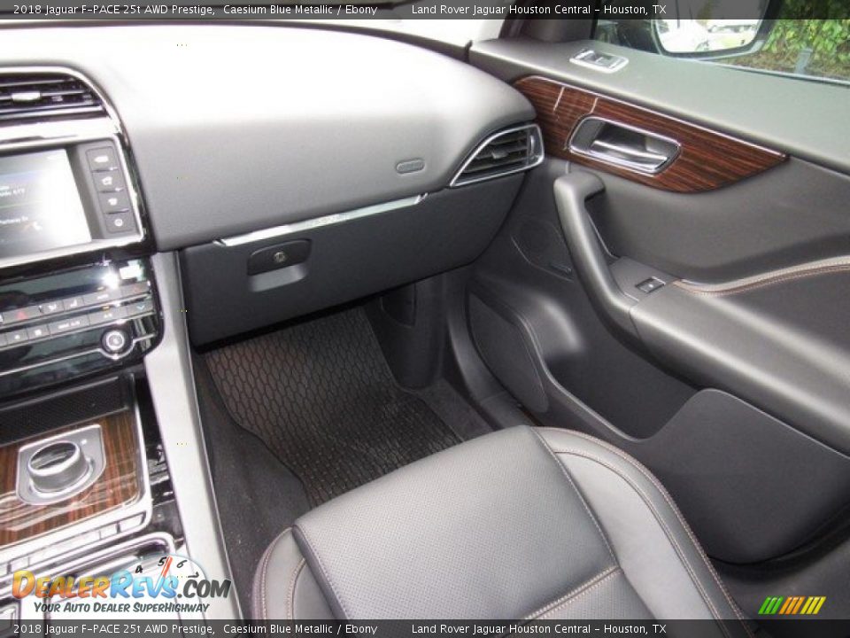 2018 Jaguar F-PACE 25t AWD Prestige Caesium Blue Metallic / Ebony Photo #14