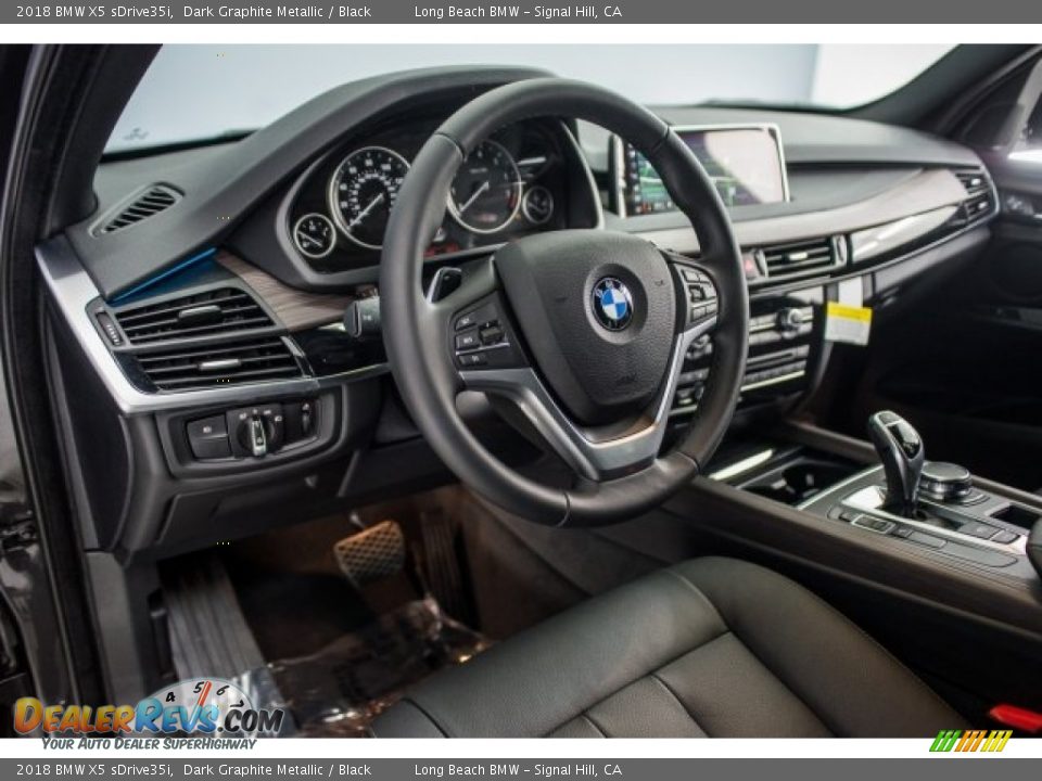 2018 BMW X5 sDrive35i Dark Graphite Metallic / Black Photo #6