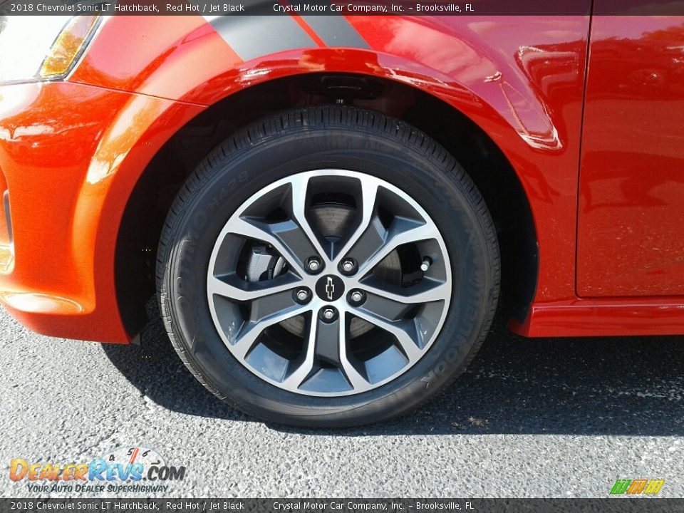 2018 Chevrolet Sonic LT Hatchback Red Hot / Jet Black Photo #20