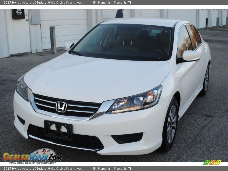 2015 Honda Accord LX Sedan White Orchid Pearl / Ivory Photo #1