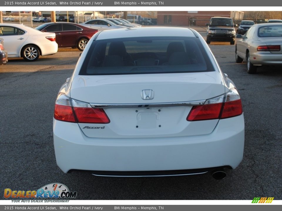 2015 Honda Accord LX Sedan White Orchid Pearl / Ivory Photo #4