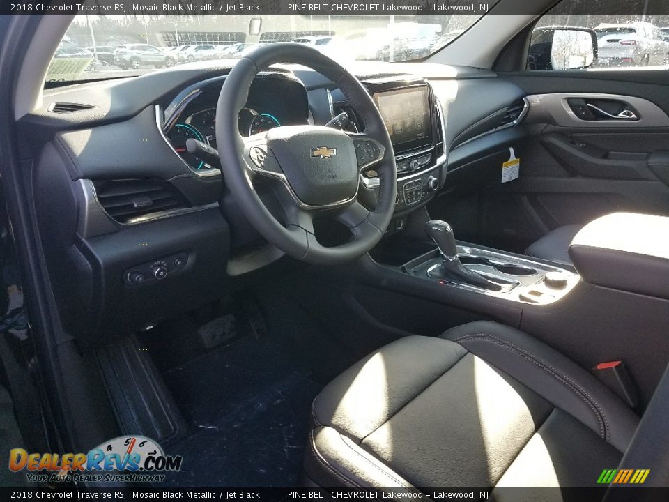 Jet Black Interior - 2018 Chevrolet Traverse RS Photo #7