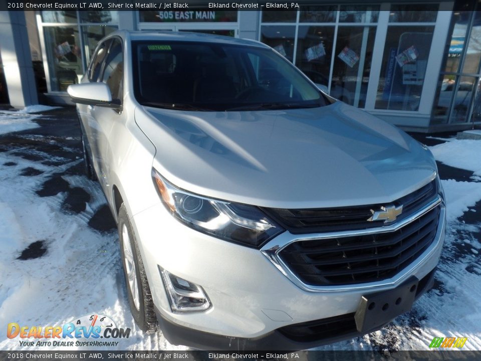 2018 Chevrolet Equinox LT AWD Silver Ice Metallic / Jet Black Photo #2