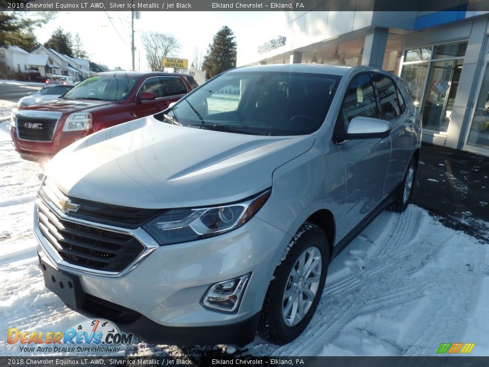 2018 Chevrolet Equinox LT AWD Silver Ice Metallic / Jet Black Photo #3