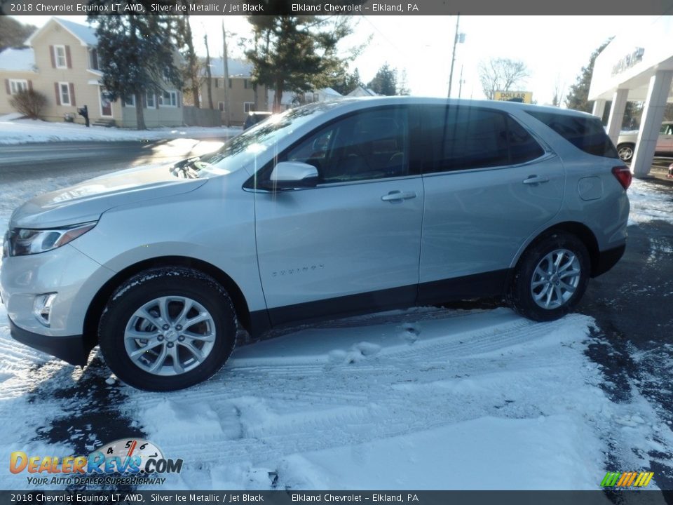 2018 Chevrolet Equinox LT AWD Silver Ice Metallic / Jet Black Photo #4