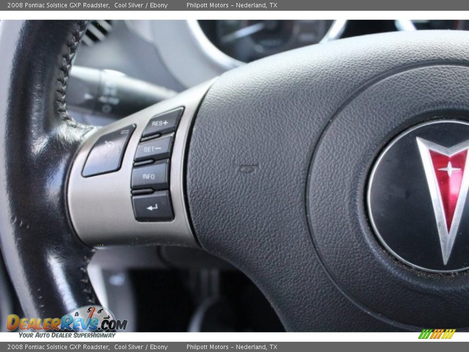 2008 Pontiac Solstice GXP Roadster Cool Silver / Ebony Photo #21