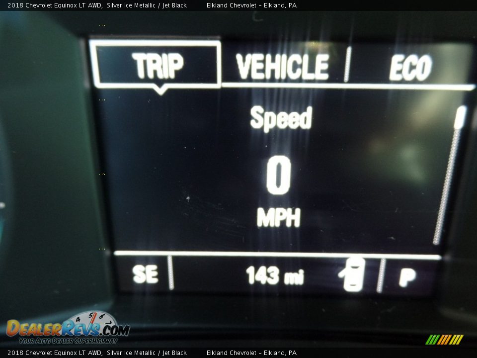 2018 Chevrolet Equinox LT AWD Silver Ice Metallic / Jet Black Photo #22