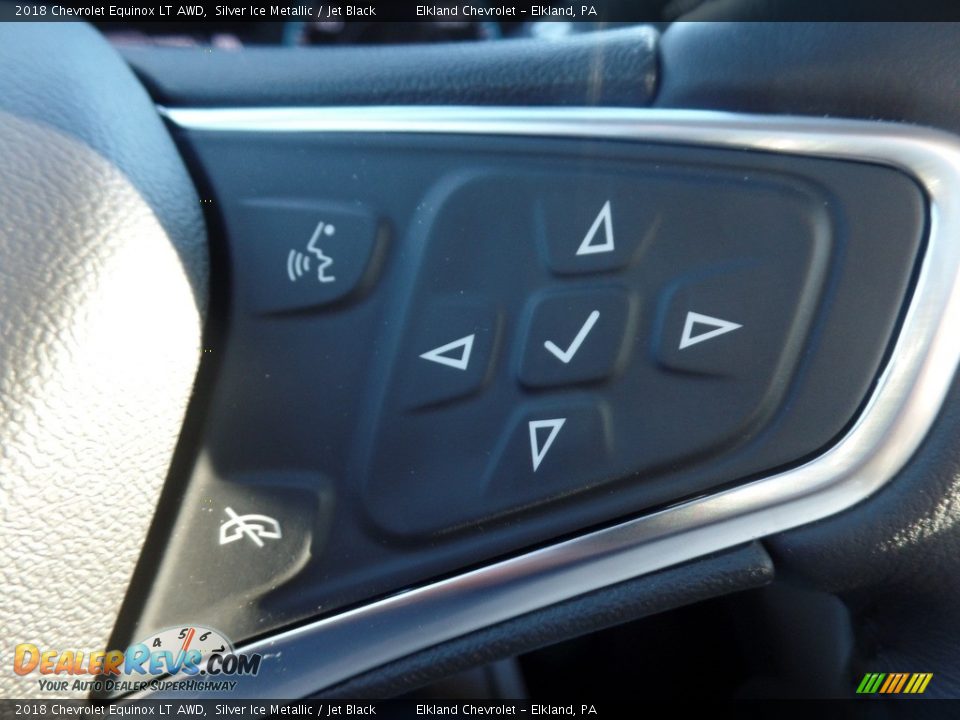 2018 Chevrolet Equinox LT AWD Silver Ice Metallic / Jet Black Photo #25