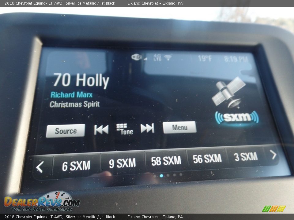 2018 Chevrolet Equinox LT AWD Silver Ice Metallic / Jet Black Photo #26