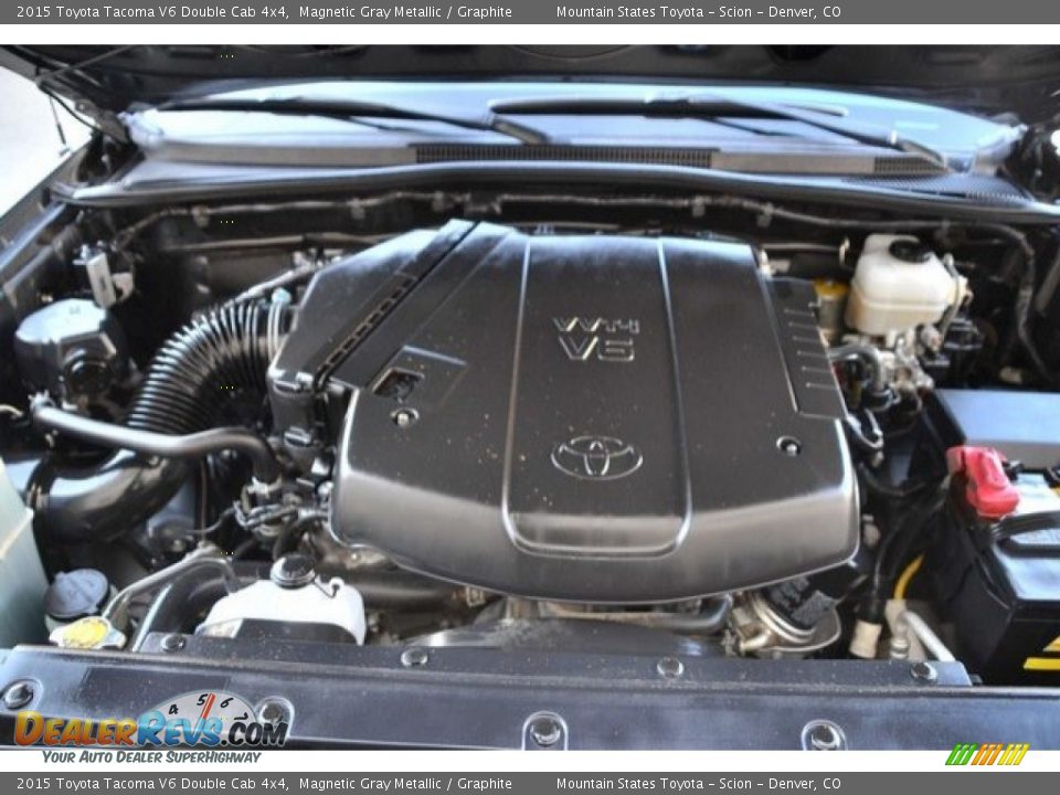 2015 Toyota Tacoma V6 Double Cab 4x4 Magnetic Gray Metallic / Graphite Photo #27