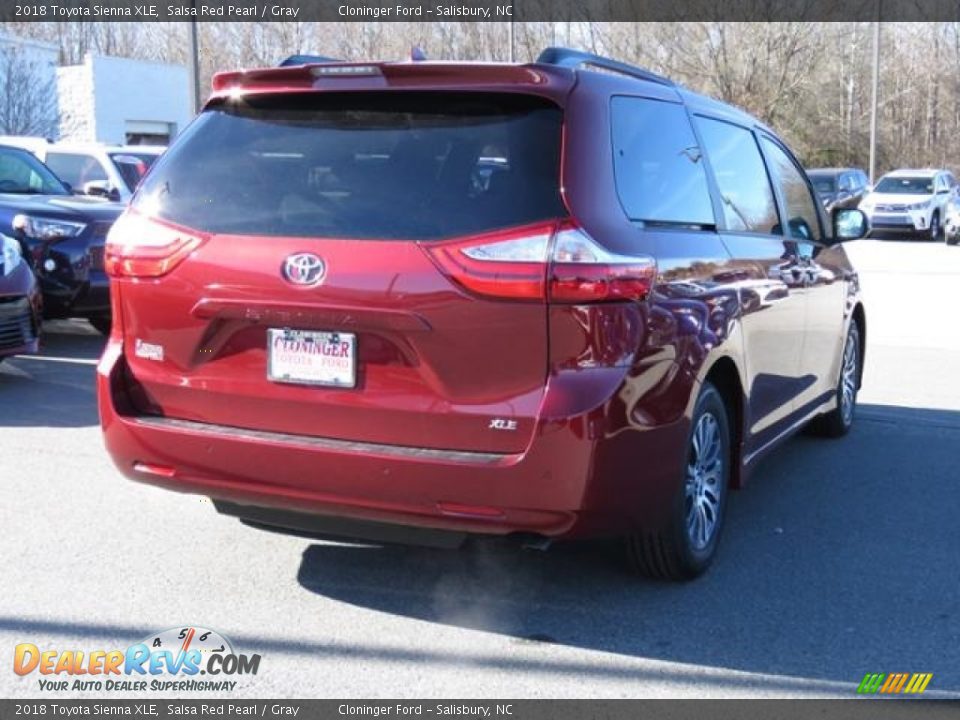 2018 Toyota Sienna XLE Salsa Red Pearl / Gray Photo #23