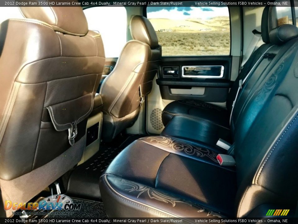 2012 Dodge Ram 3500 HD Laramie Crew Cab 4x4 Dually Mineral Gray Pearl / Dark Slate/Russet Photo #10