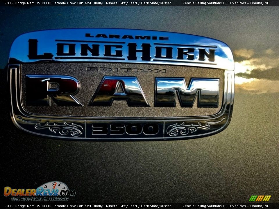2012 Dodge Ram 3500 HD Laramie Crew Cab 4x4 Dually Mineral Gray Pearl / Dark Slate/Russet Photo #11