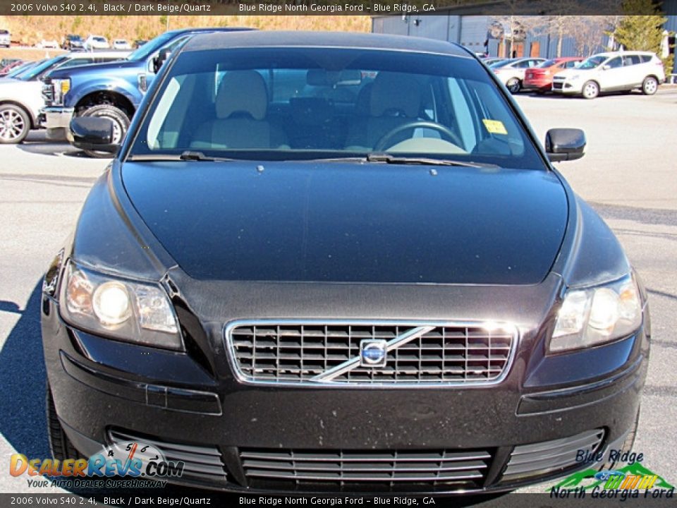 2006 Volvo S40 2.4i Black / Dark Beige/Quartz Photo #4