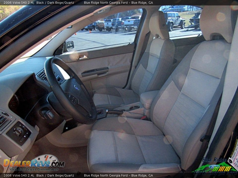 2006 Volvo S40 2.4i Black / Dark Beige/Quartz Photo #10