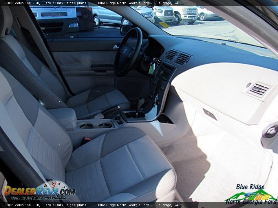2006 Volvo S40 2.4i Black / Dark Beige/Quartz Photo #11