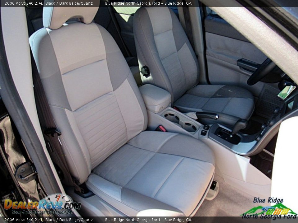 2006 Volvo S40 2.4i Black / Dark Beige/Quartz Photo #12