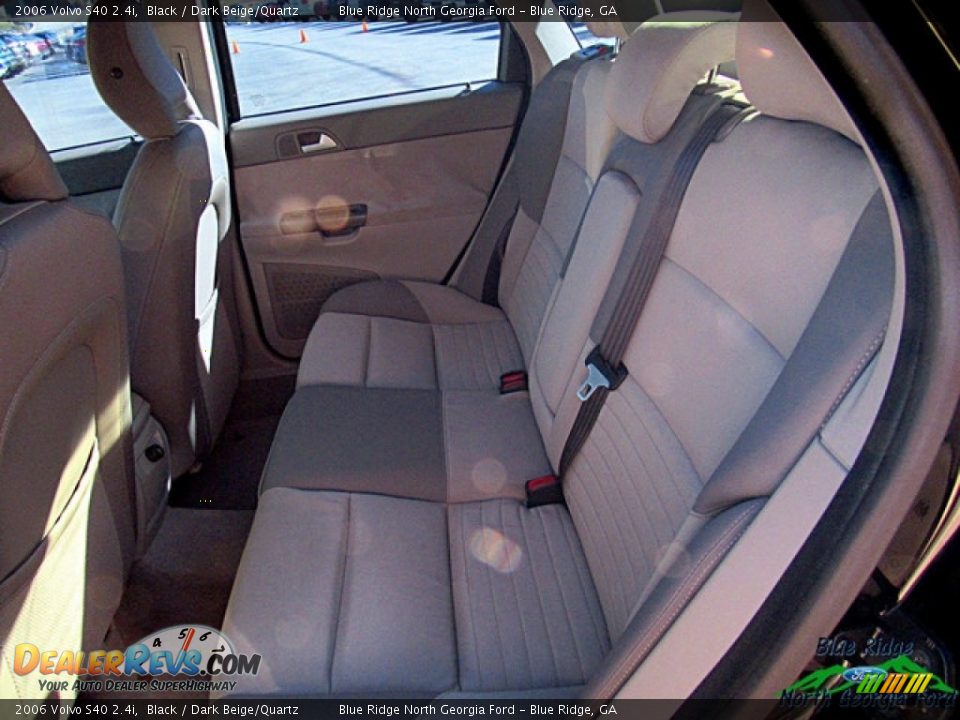 2006 Volvo S40 2.4i Black / Dark Beige/Quartz Photo #13