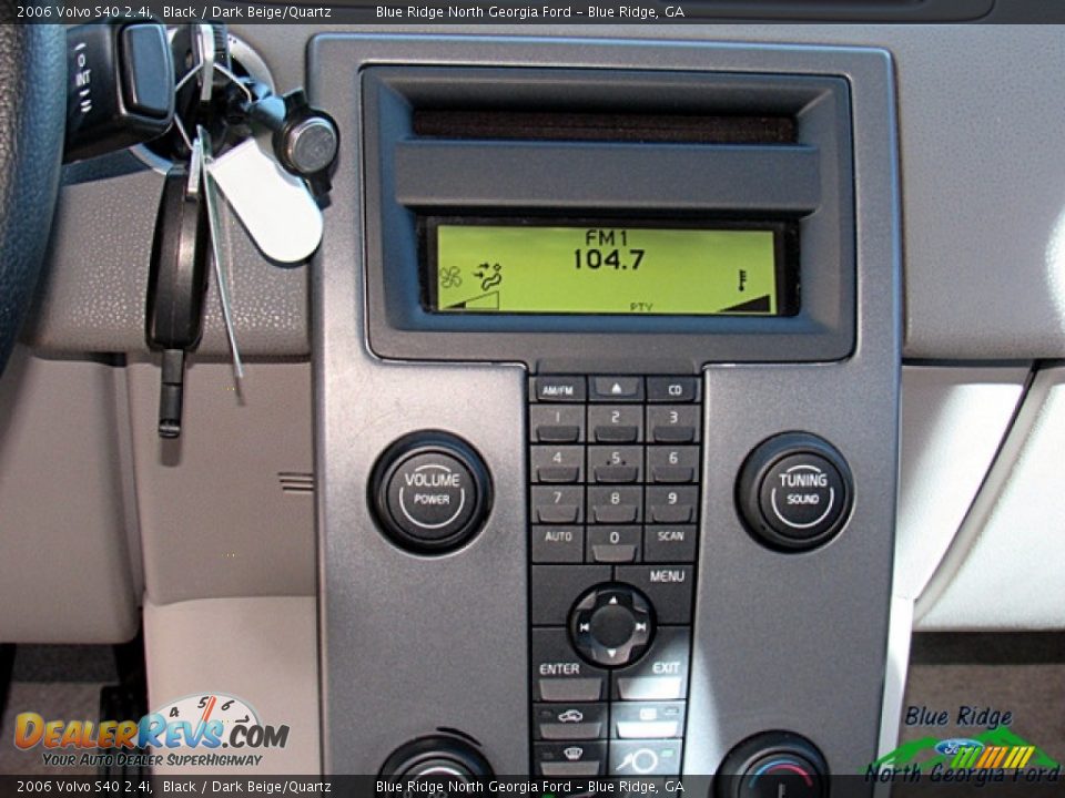 2006 Volvo S40 2.4i Black / Dark Beige/Quartz Photo #15