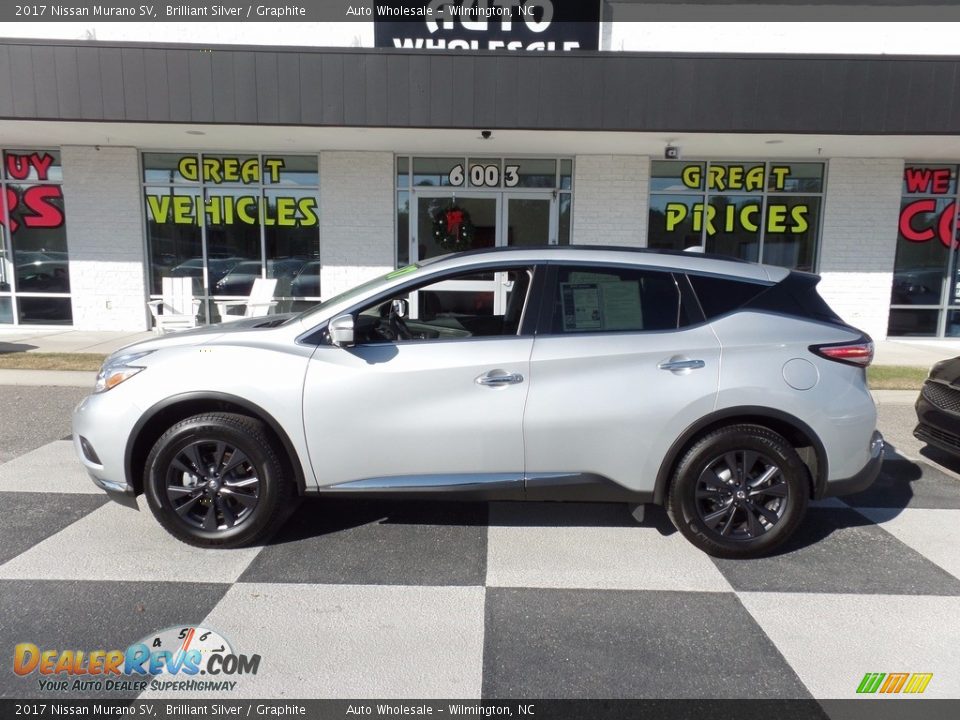 2017 Nissan Murano SV Brilliant Silver / Graphite Photo #1