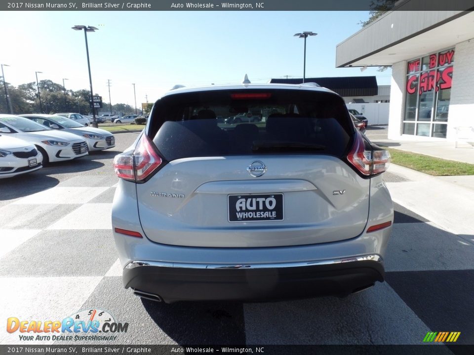 2017 Nissan Murano SV Brilliant Silver / Graphite Photo #4