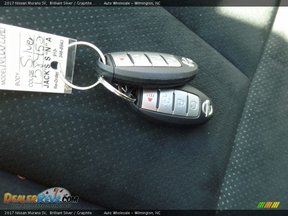 2017 Nissan Murano SV Brilliant Silver / Graphite Photo #20