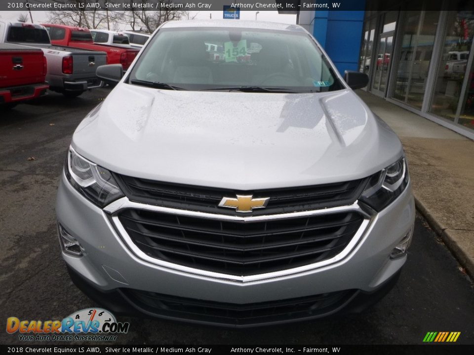 2018 Chevrolet Equinox LS AWD Silver Ice Metallic / Medium Ash Gray Photo #8