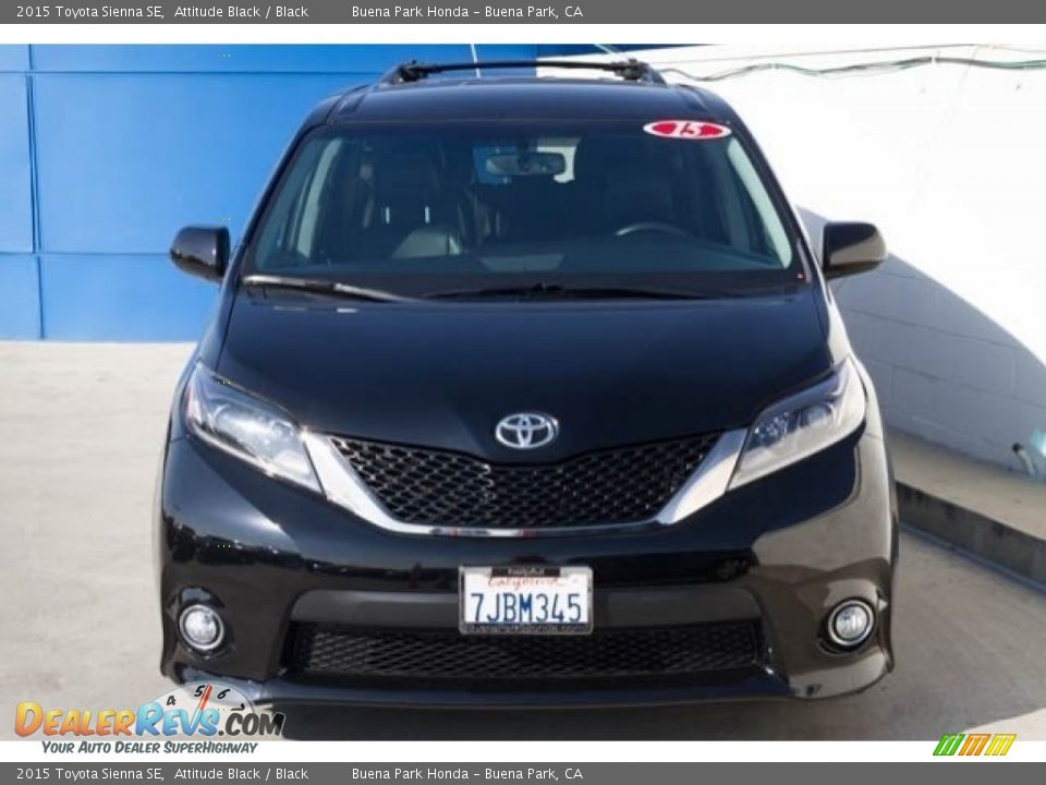2015 Toyota Sienna SE Attitude Black / Black Photo #7