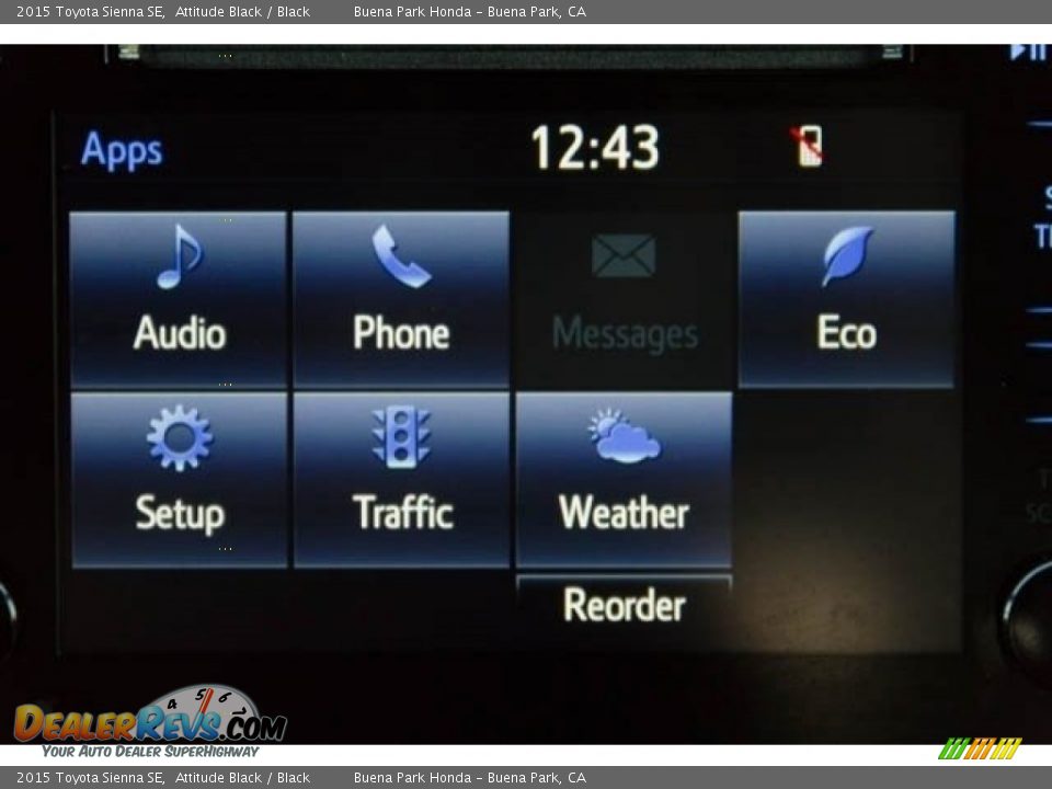 2015 Toyota Sienna SE Attitude Black / Black Photo #21