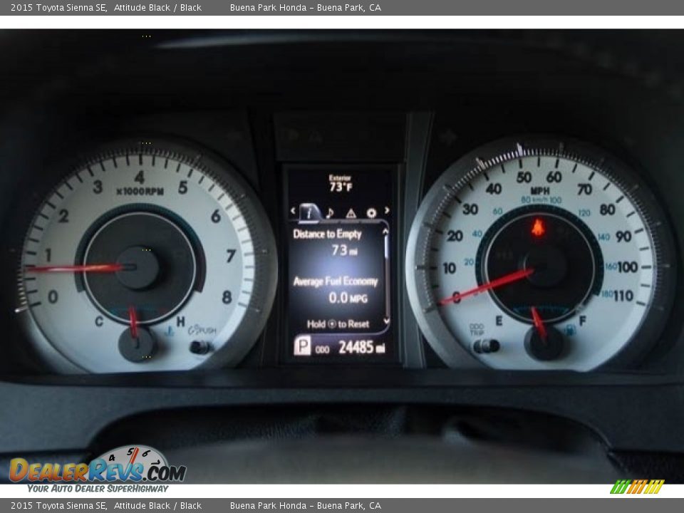 2015 Toyota Sienna SE Attitude Black / Black Photo #22