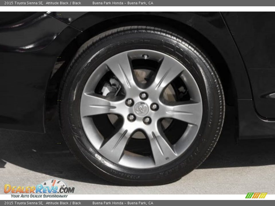 2015 Toyota Sienna SE Attitude Black / Black Photo #27