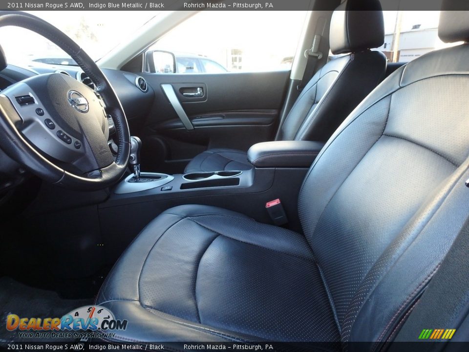 2011 Nissan Rogue S AWD Indigo Blue Metallic / Black Photo #6