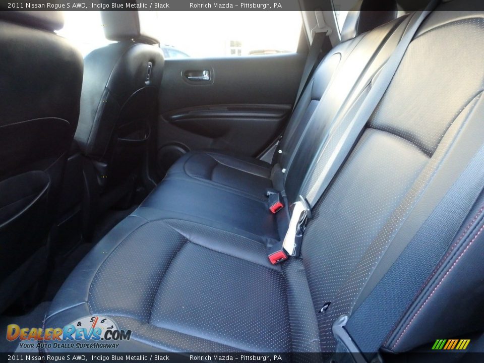 2011 Nissan Rogue S AWD Indigo Blue Metallic / Black Photo #7
